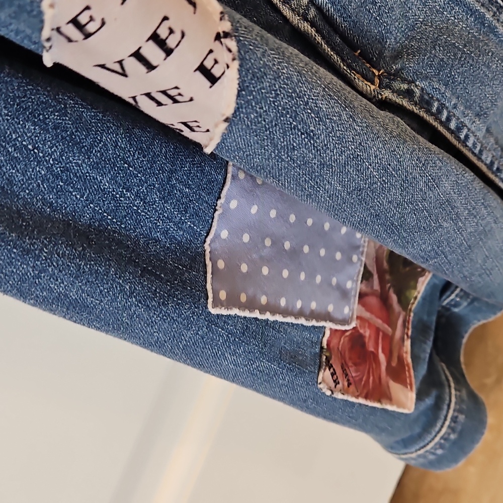 Patchwork Denim Jacket - image 3